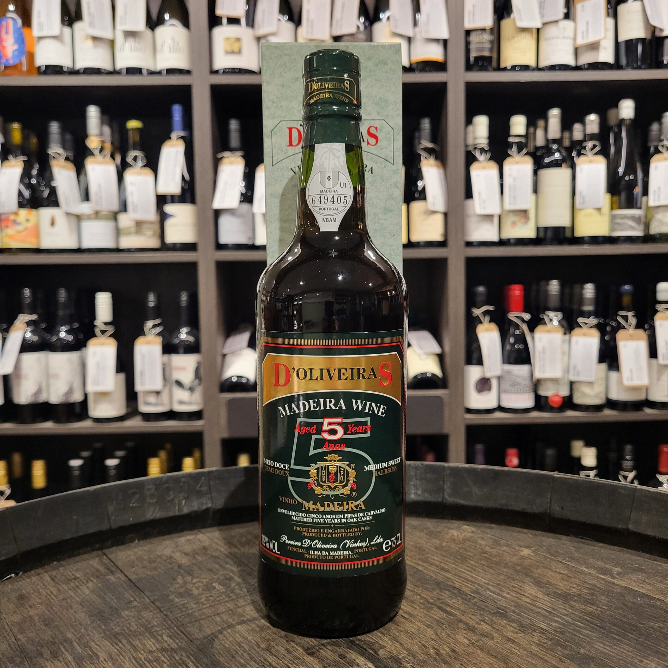 D'Oliveiras 5 Year Old Medium Sweet Madeira