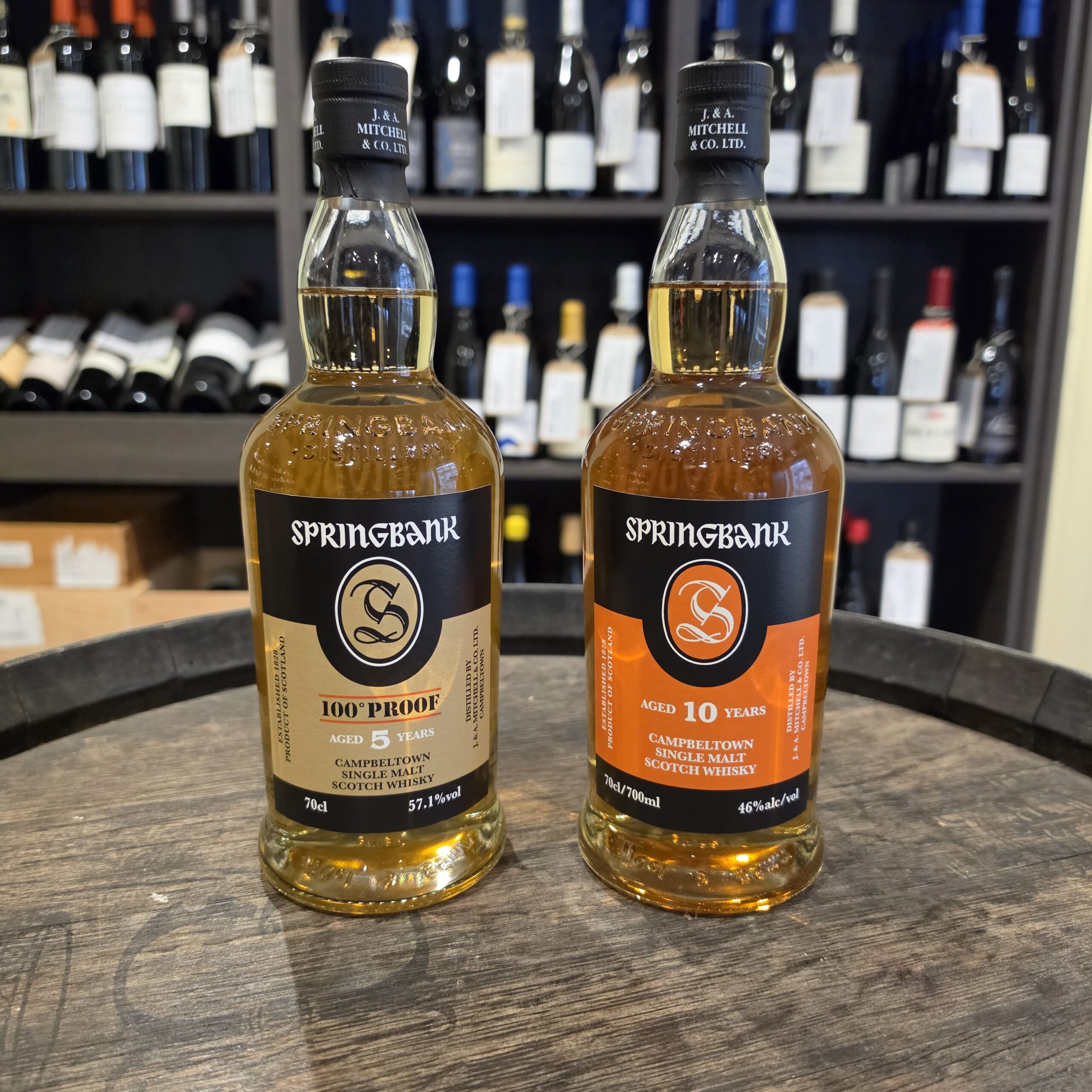 Springbank 10 YO Pack and Springbank 5YO 100 Proof Pack